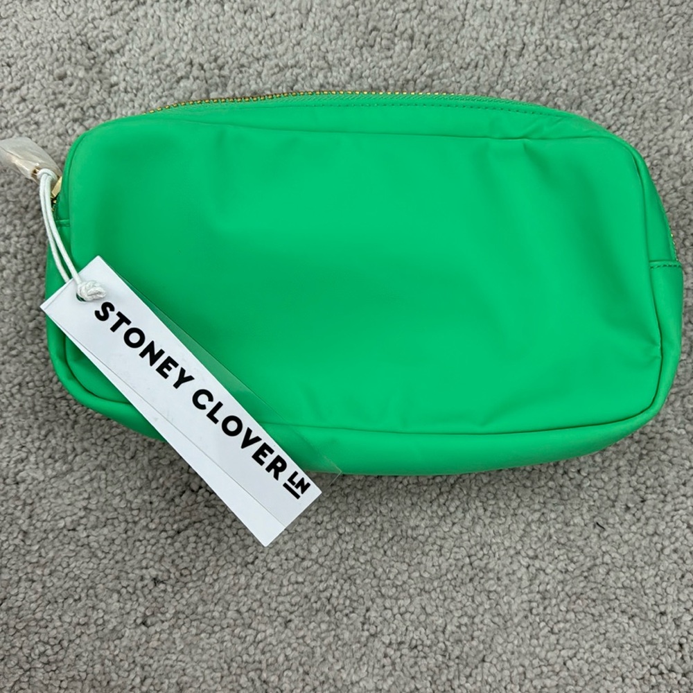 New with tags Stoney Clover Lane avocado small pouch